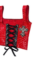 LACE-UP CROSS TOP