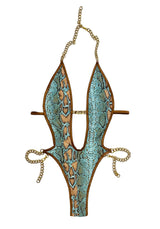 GODDESS GOLD CHAIN ONESIE BIKINI