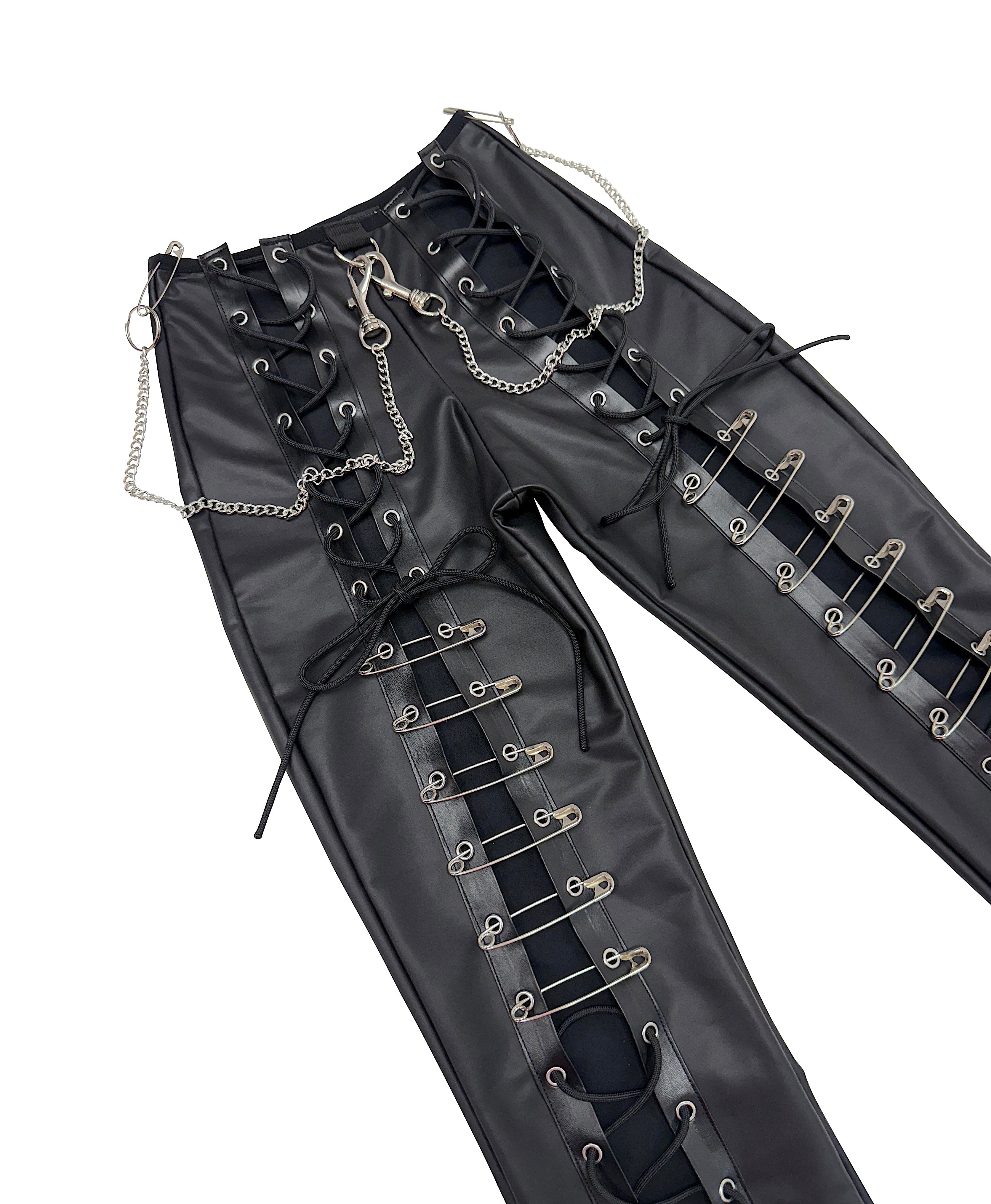 THE " INFERNO" LACED'UP  PANTS