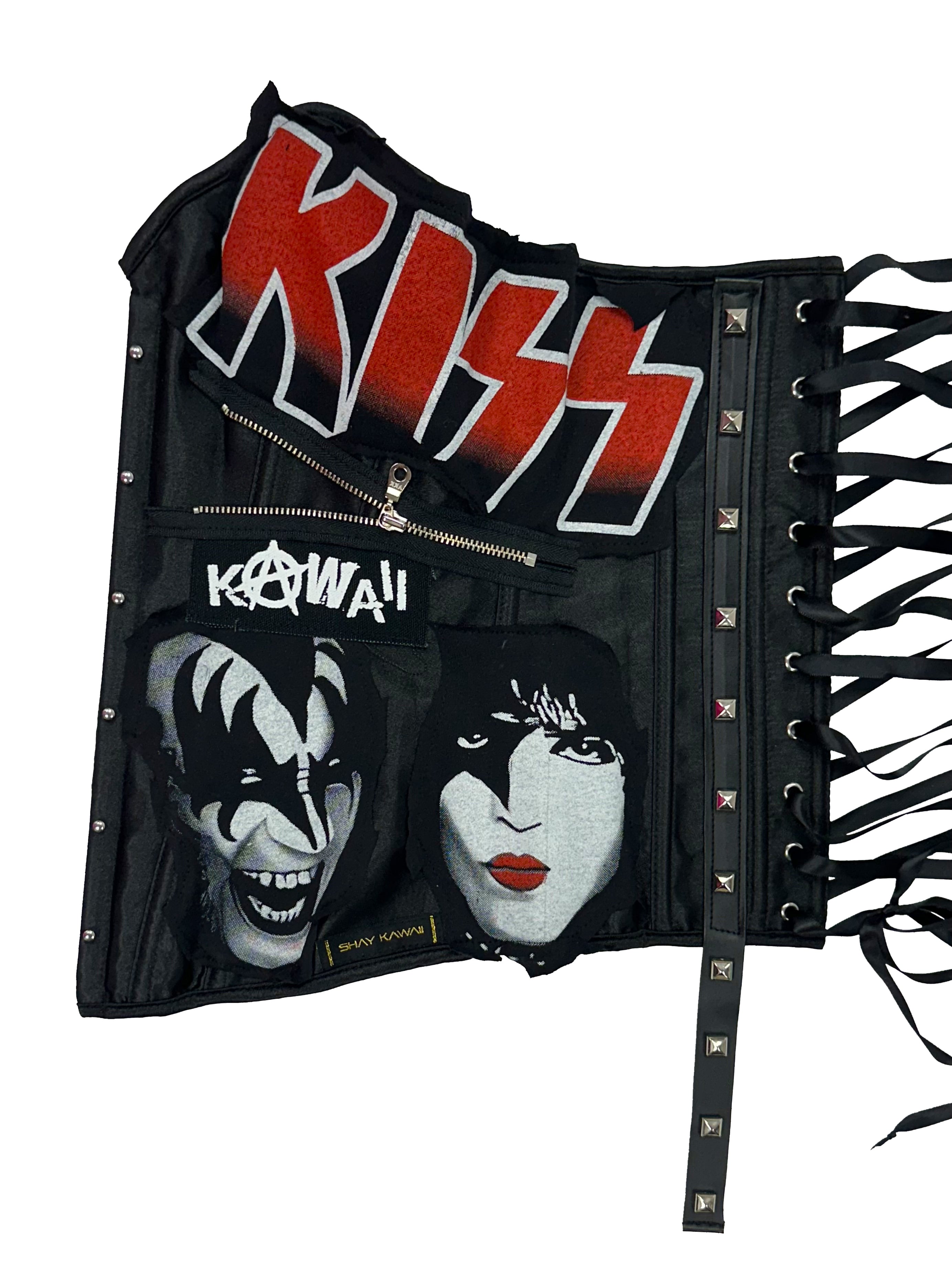 KISS CORSET RED & BLACK