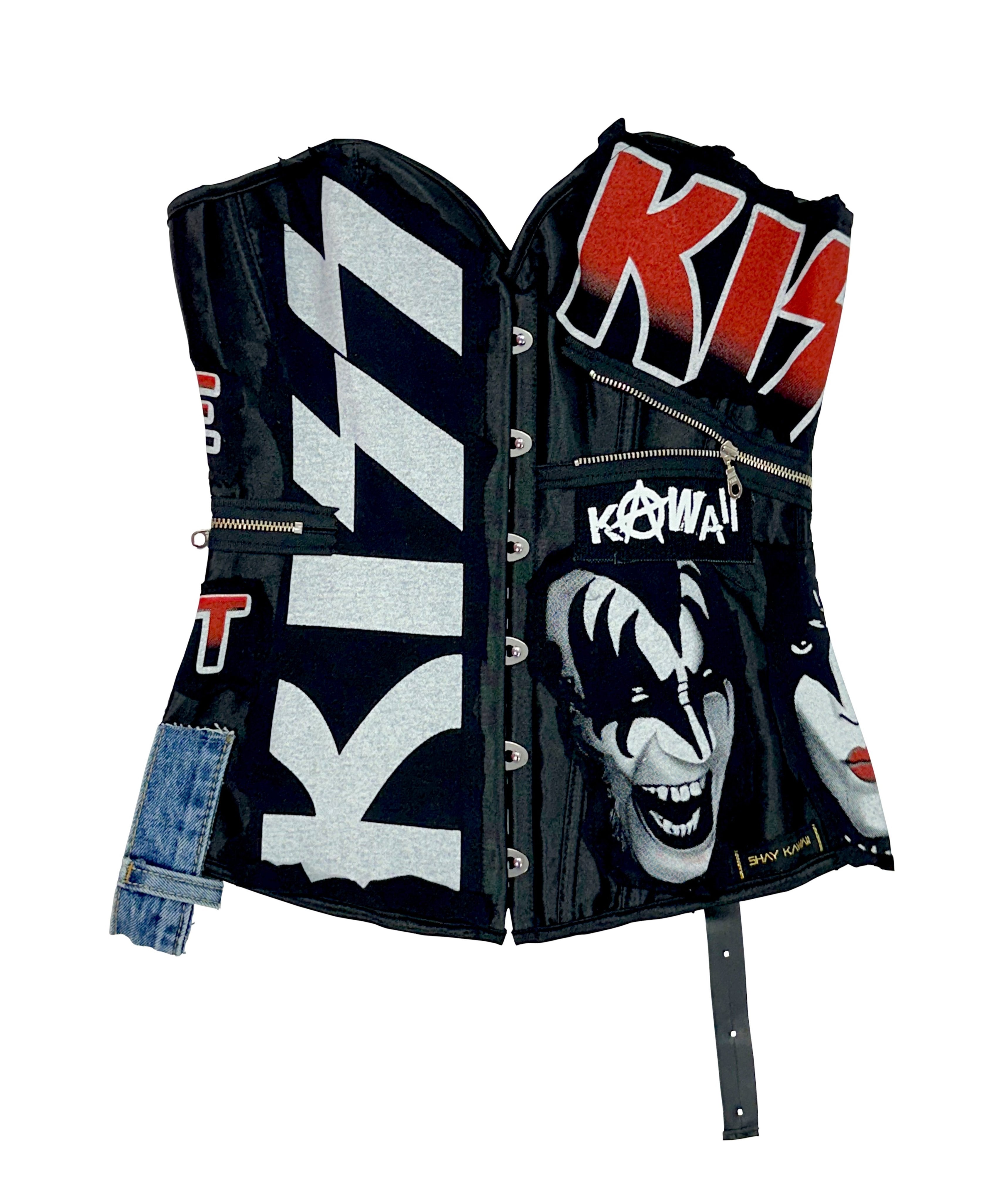 KISS CORSET RED & BLACK