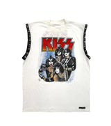 KISS STUDDED TEE  OFF WHITE
