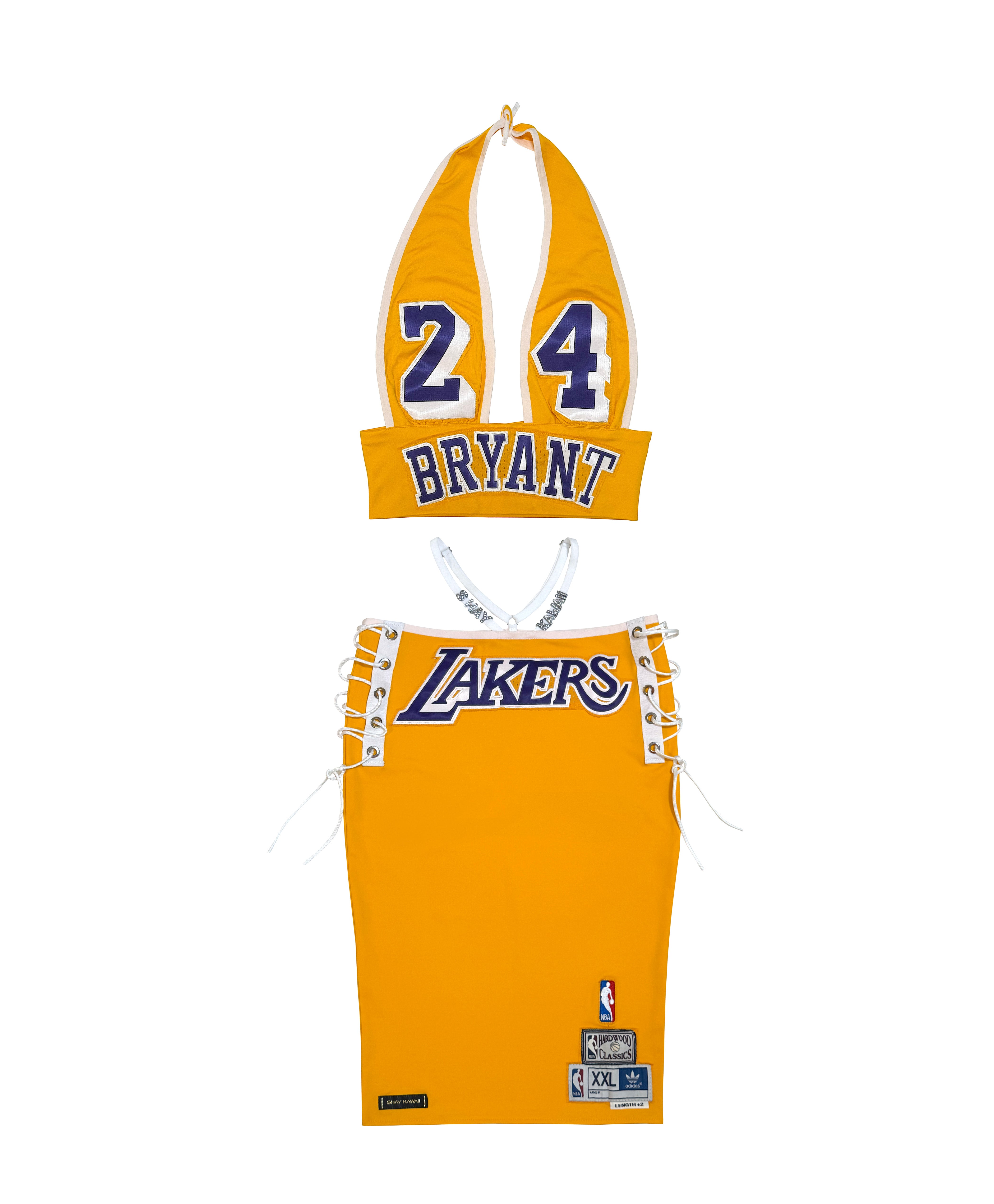 LAKERS YELLOW MIDI SKIRT SET