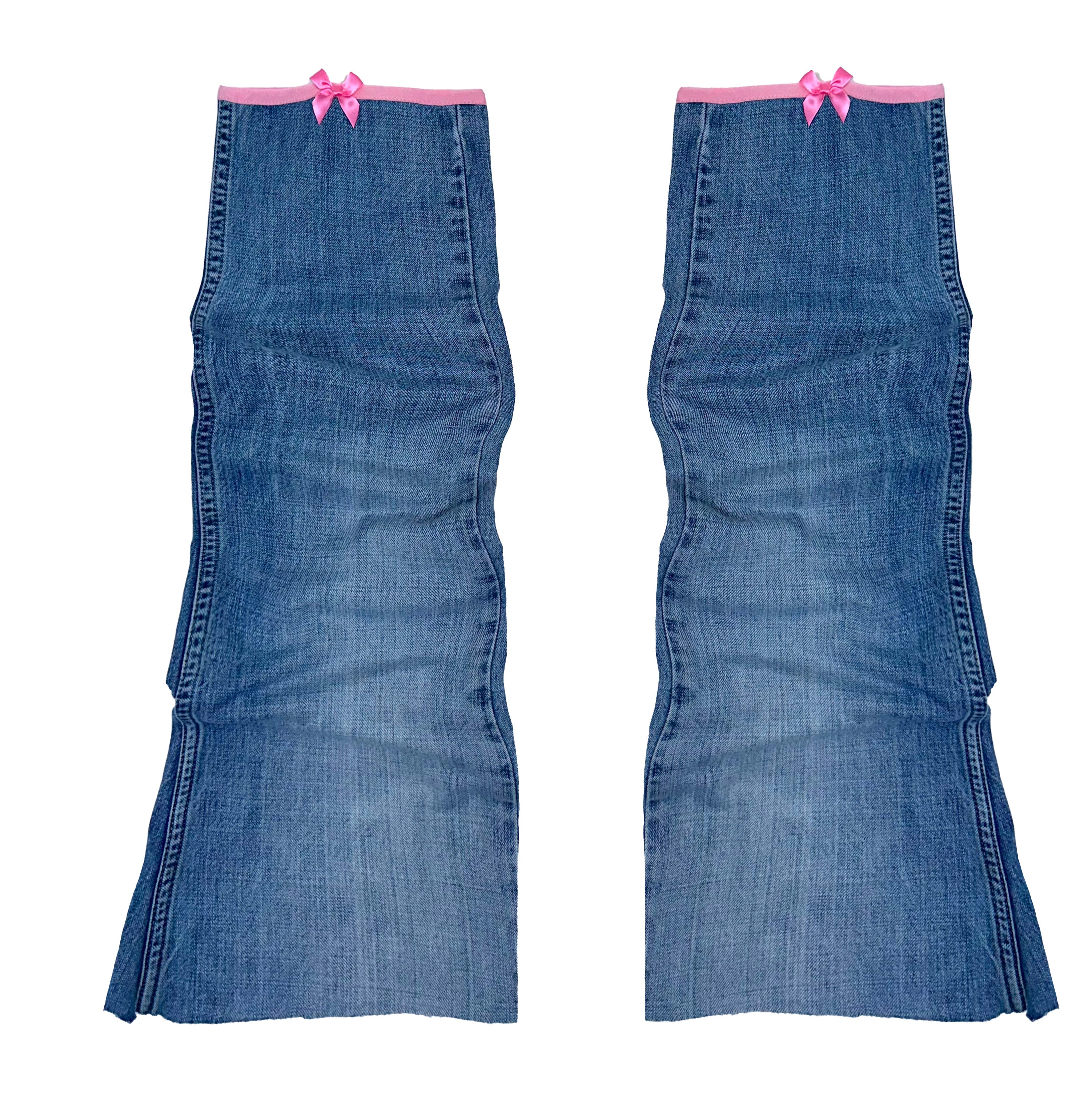 DENIM HELLO KITTY SKIRT + LEG WARMERS