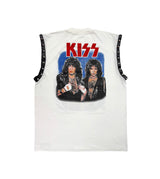 KISS STUDDED TEE  OFF WHITE