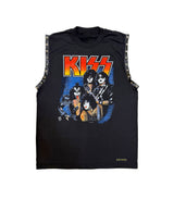 KISS STUDDED SLEEVELESS TEE