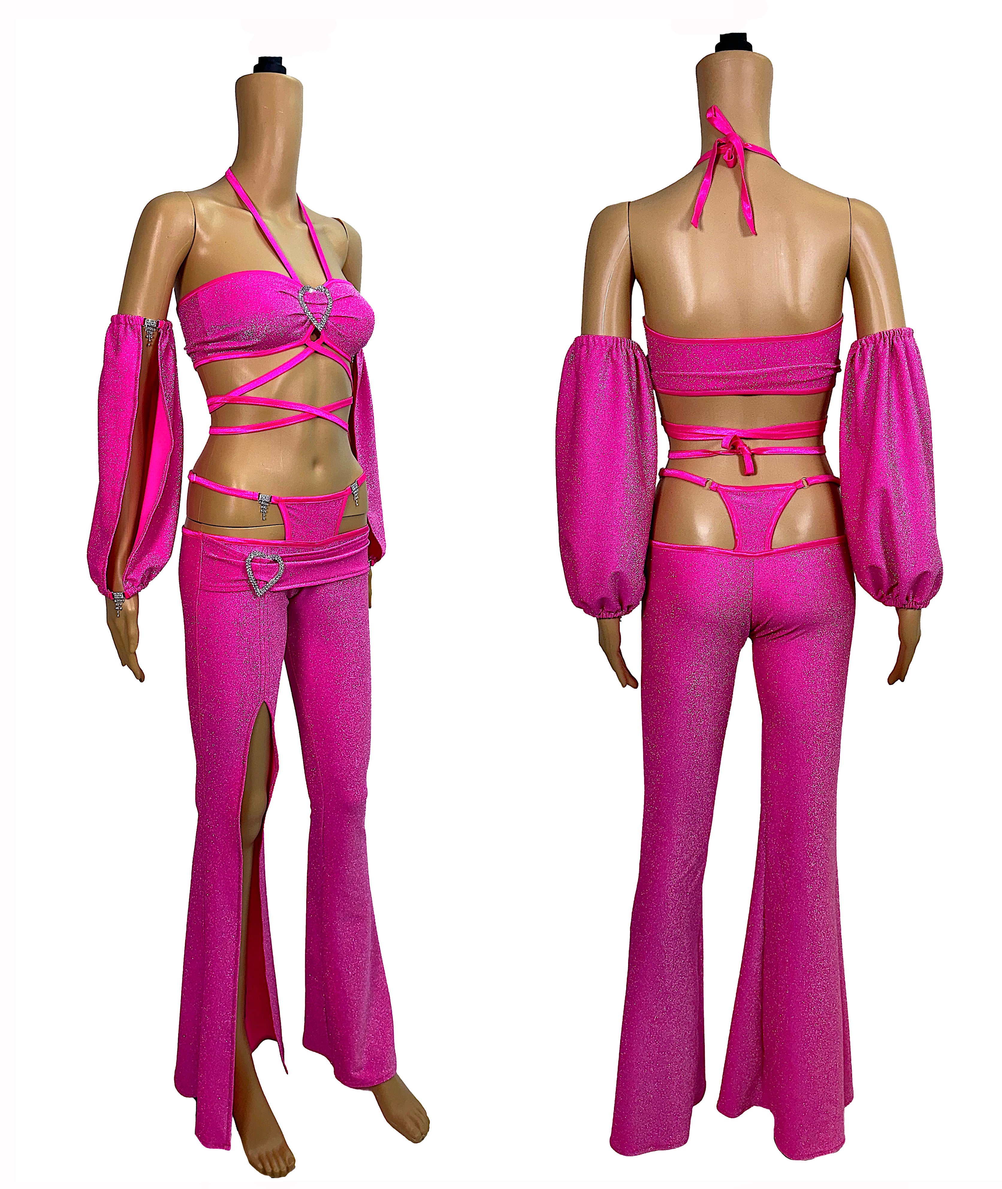 BOOTYLICIOUS TOP & SLEEVES SET