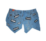 THE "SLASH " DENIM KILT