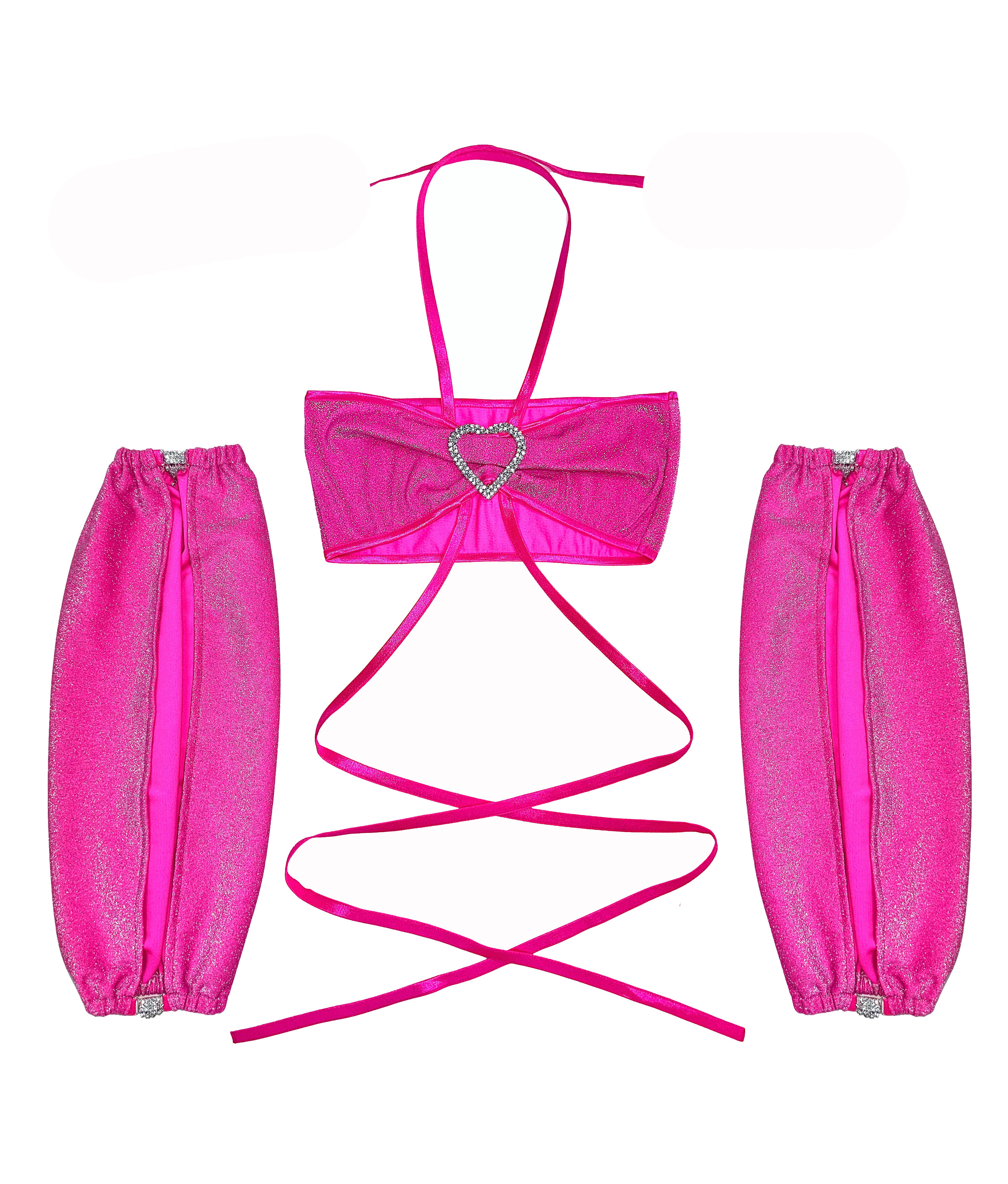 BOOTYLICIOUS TOP & SLEEVES SET