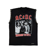ACDC SLEEVELESS STUDDED TEE