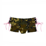 TACTICAL CAMOUFLAGE MINI SHORTS ONLY