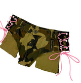 TACTICAL CAMOUFLAGE MINI SHORTS ONLY