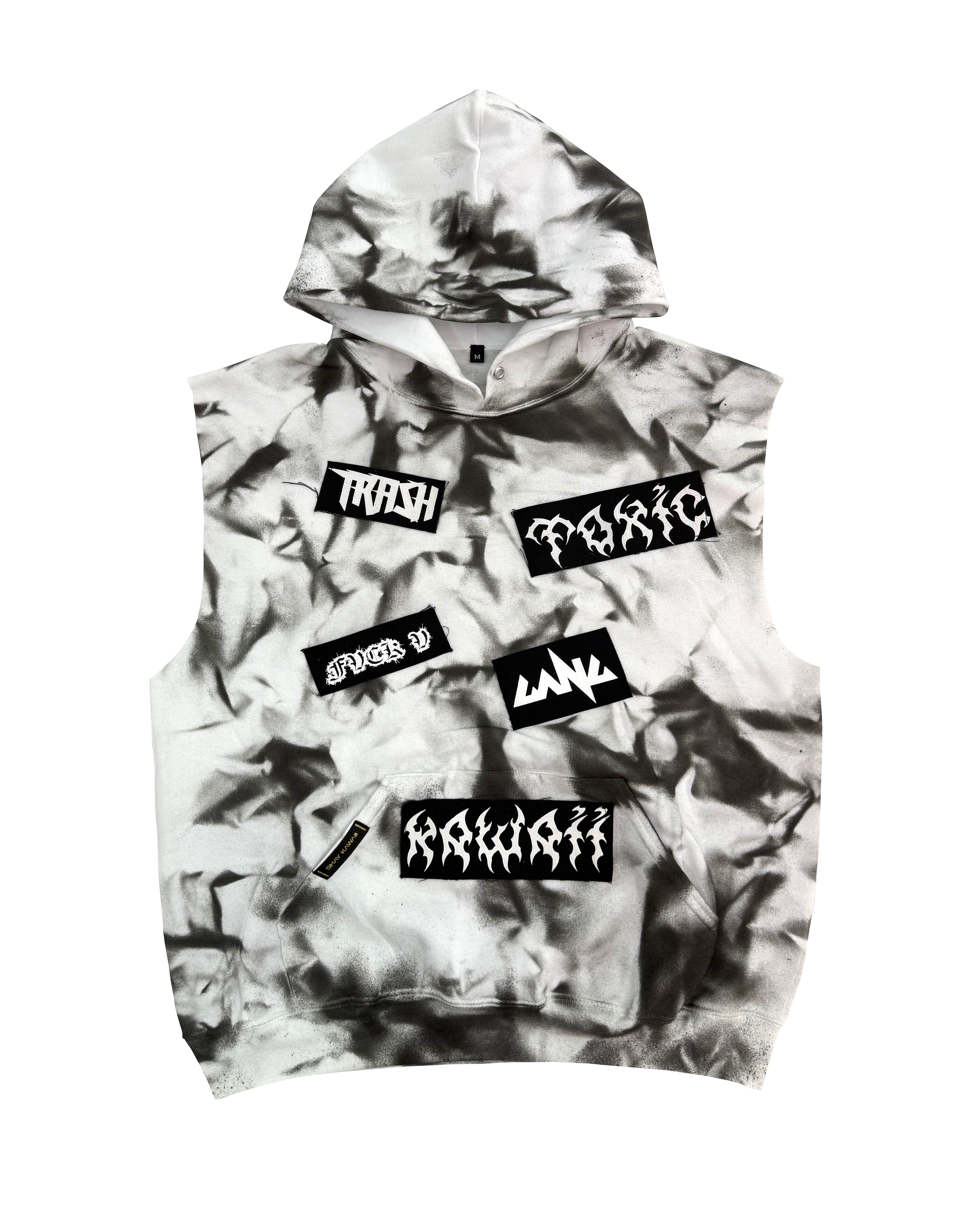 NEON YELLOW BROOKLYN SLEEVELESS HOODIE