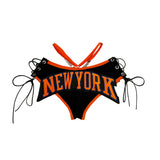NEW YORK KNICKS BRUNSON REWORKED TOP & MINI SHORT SET BLACK