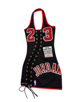 BULLS LACE-UP DRESS (BLACK AND RED)