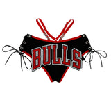 BULLS MINI SHORT SET (BLACK AND RED)