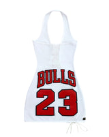 BULLS LACE-UP DRESS (WHITE AND RED)