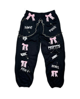 CHOUQUETTE BOWS & CHAINS JOGGER PANTS