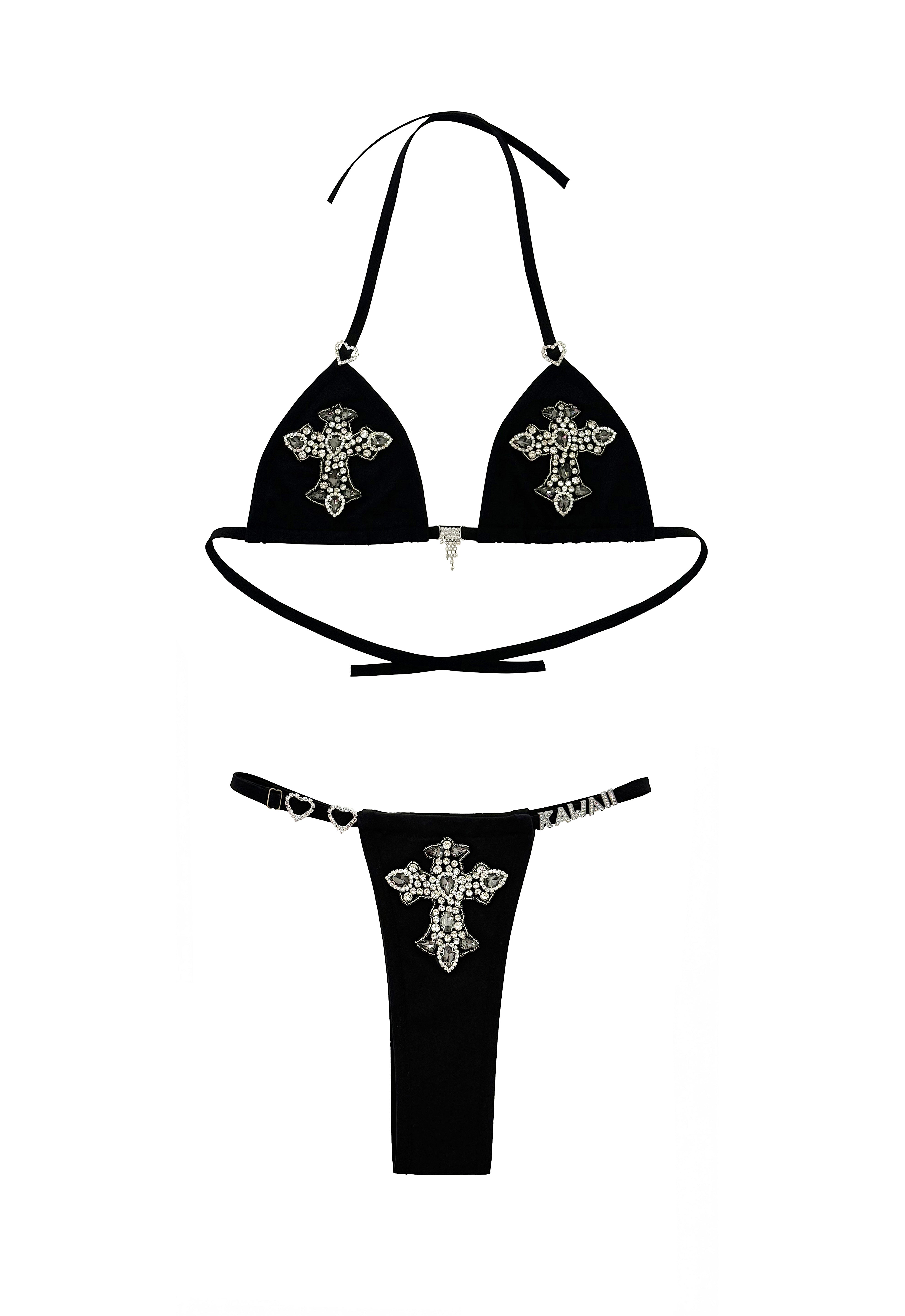 CROSS ANGEL BIKINI BLACK