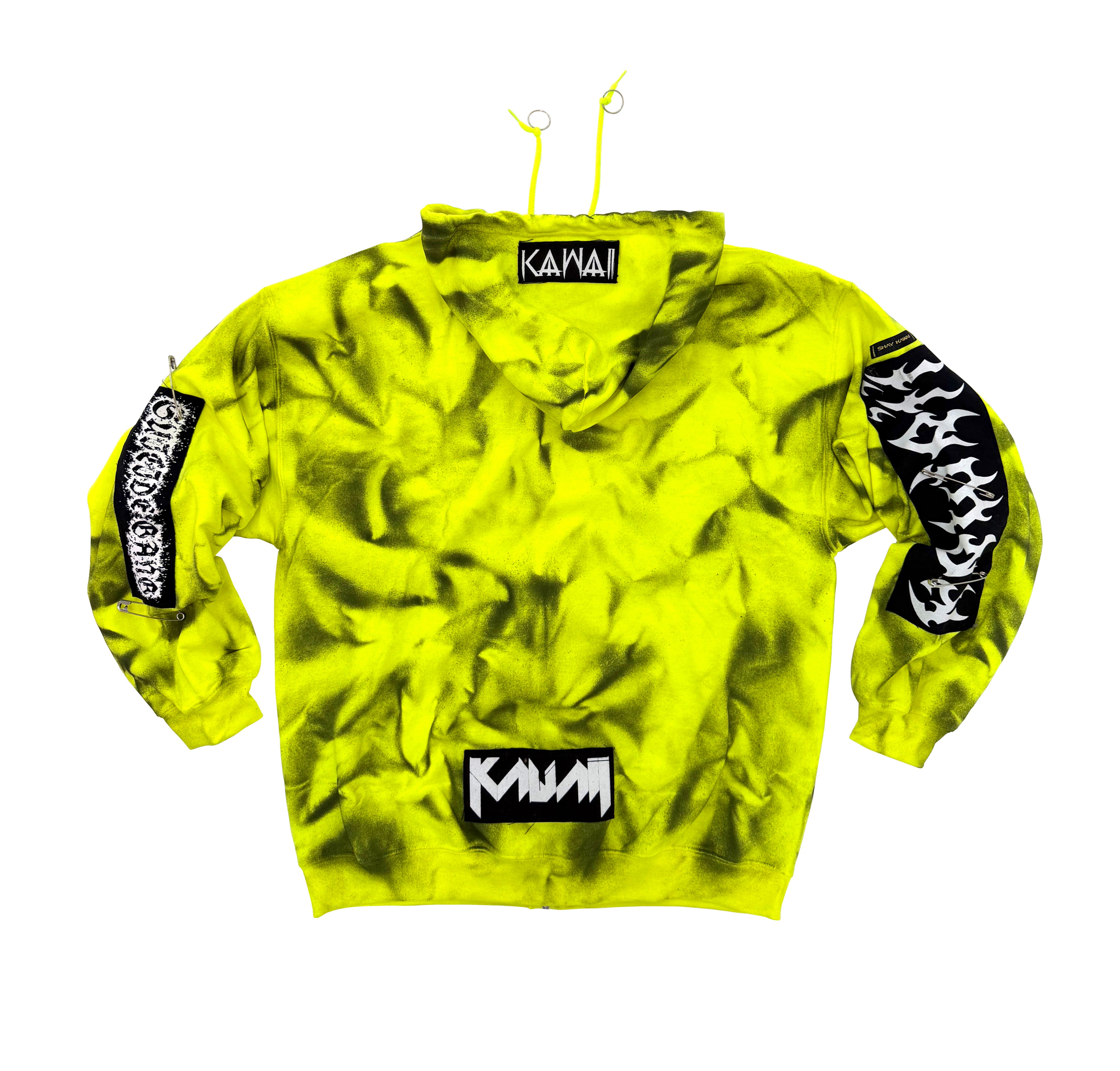 CRYPT NEON YELLOW HOODIE