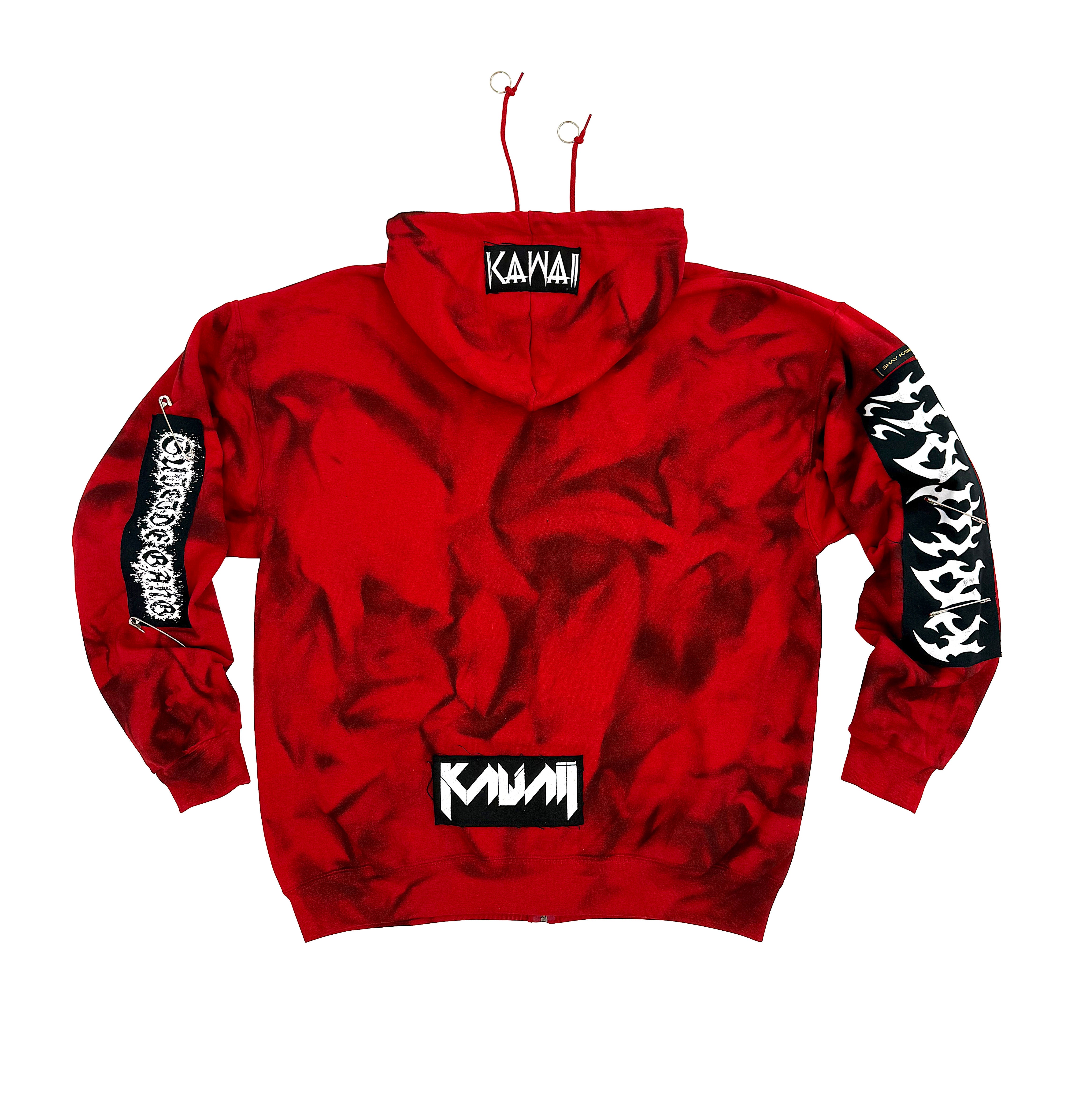 CRYPT RED  HOODIE