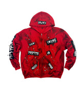 CRYPT RED  HOODIE