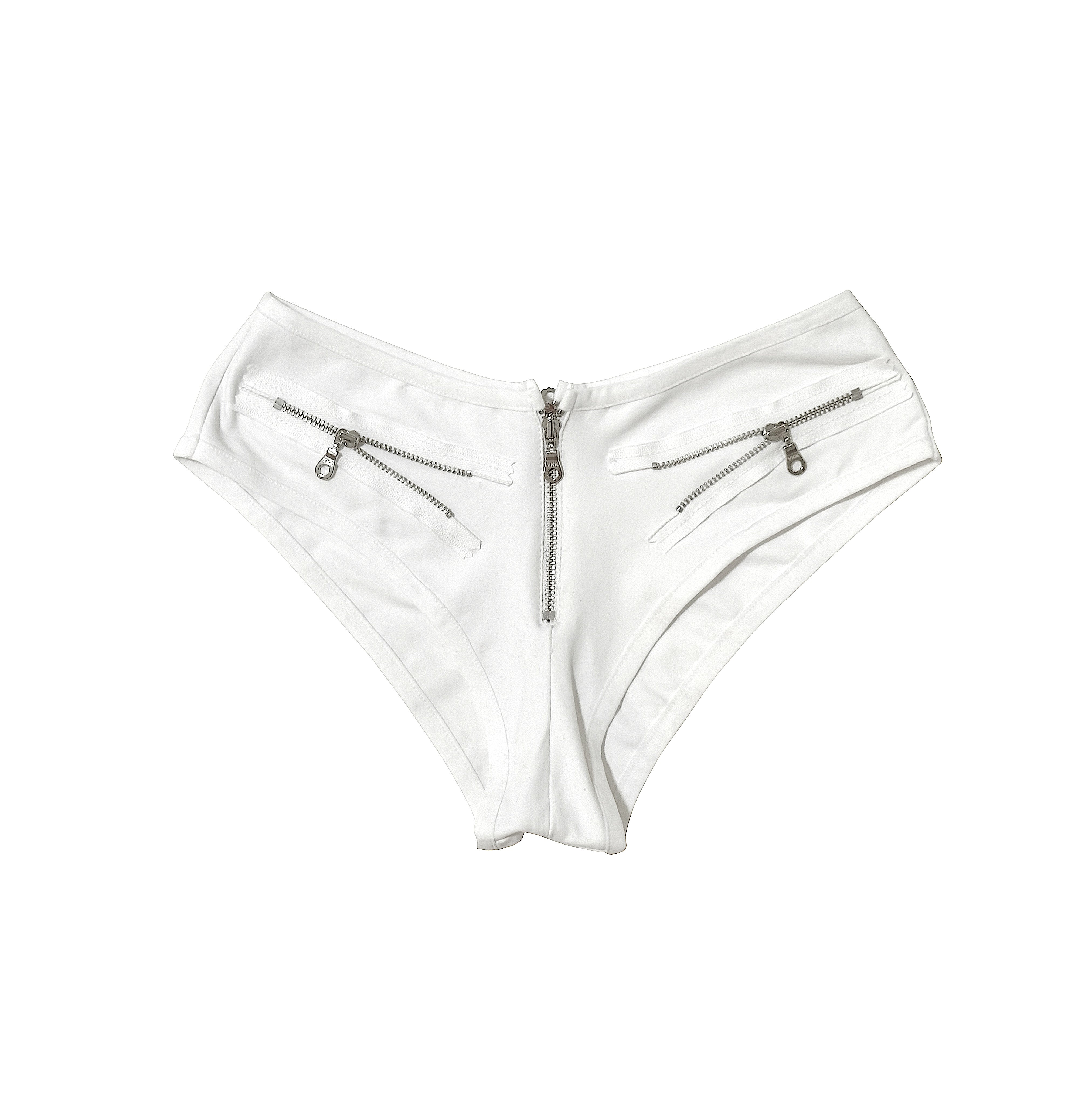 ECLIPSE ZIPPER MINI SHORTS