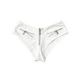 ECLIPSE ZIPPER MINI SHORTS