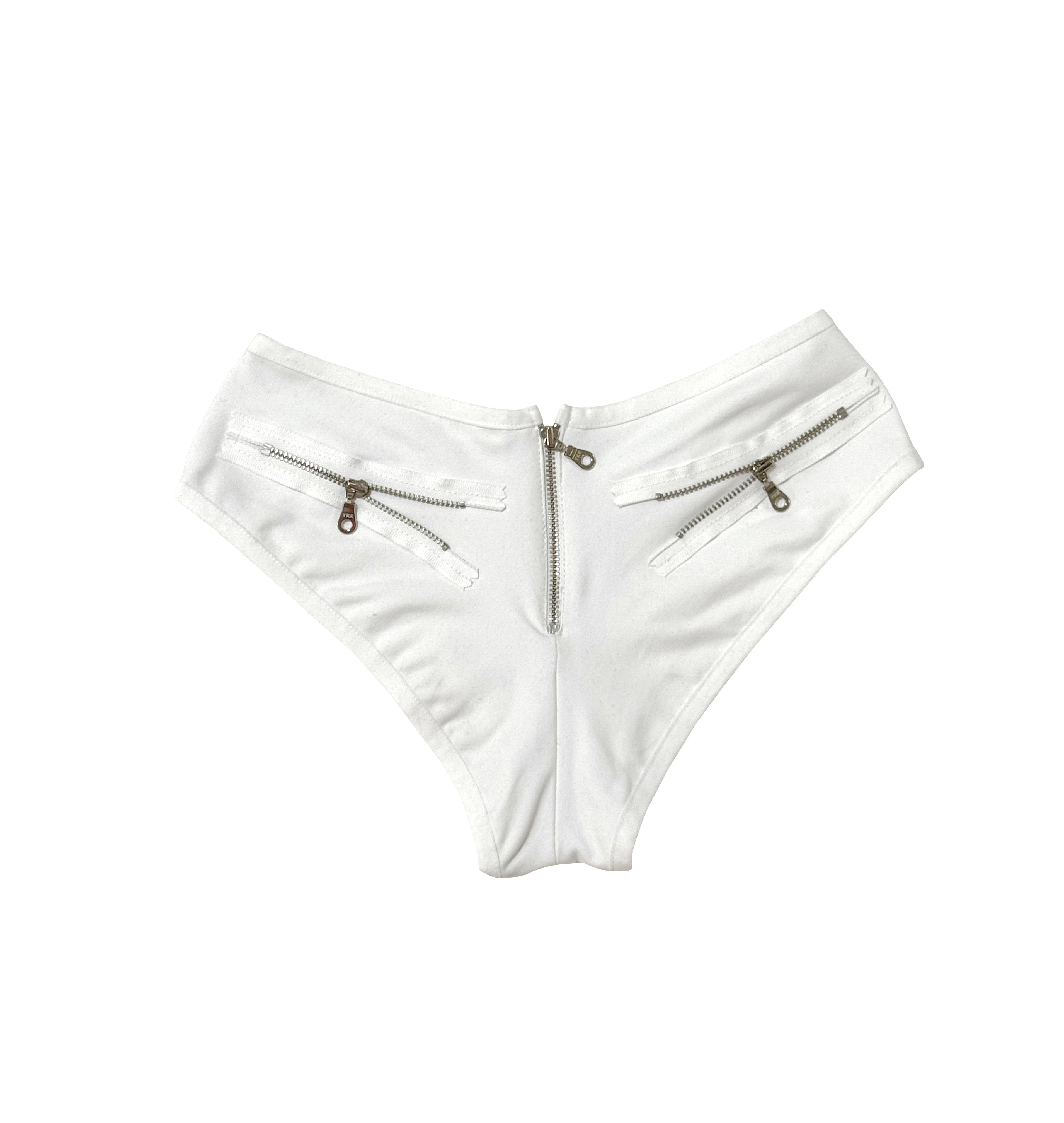 ECLIPSE ZIPPER MINI SHORTS