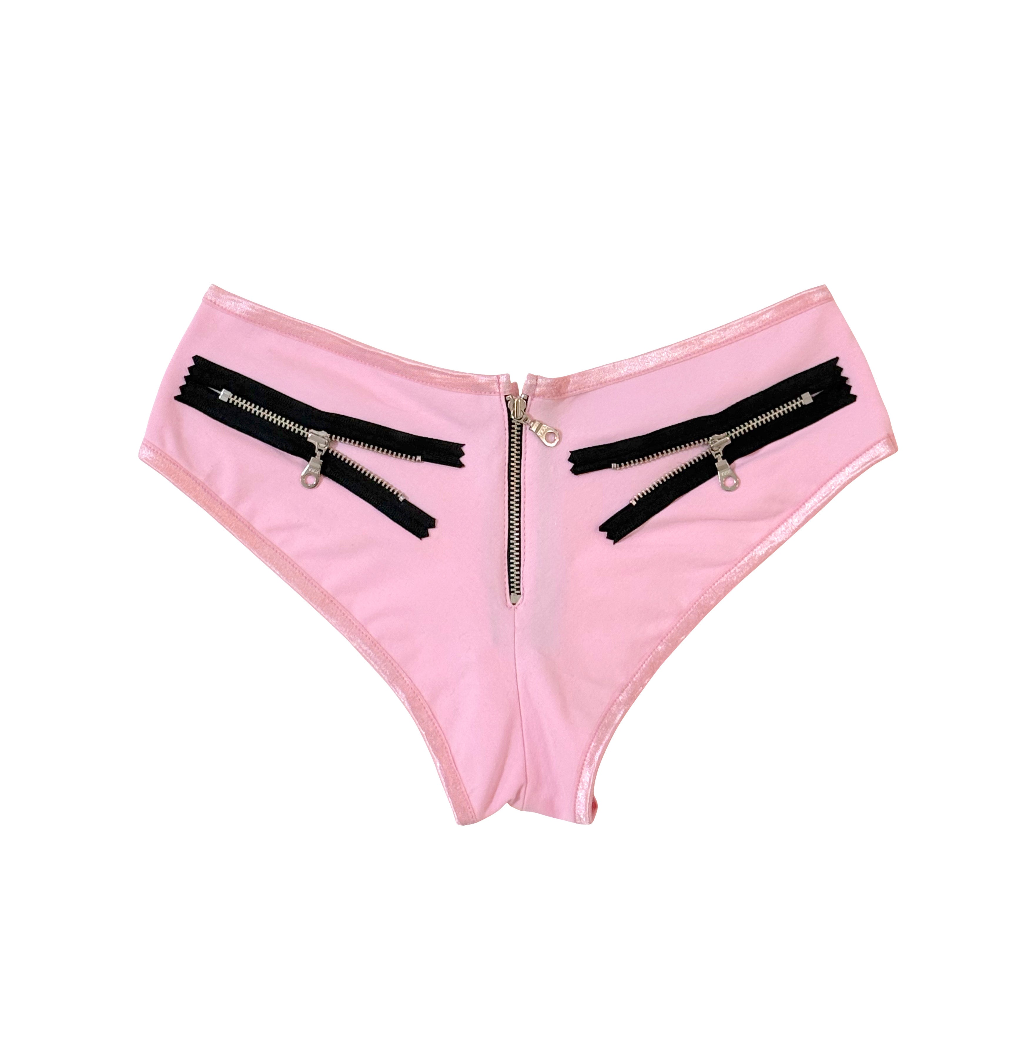 ECLIPSE ZIPPER MINI SHORTS