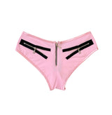 ECLIPSE ZIPPER MINI SHORTS