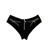 ECLIPSE ZIPPER MINI SHORTS