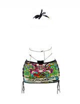 ENSEMBLE JUPE GOTHIQUE ED HARDY NOIRE ET ROUGE