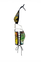 ENSEMBLE JUPE GOTHIQUE ED HARDY NOIRE ET ROUGE