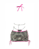 ED HARDY GREY SKULL REWORKED SLINGSHOT SET