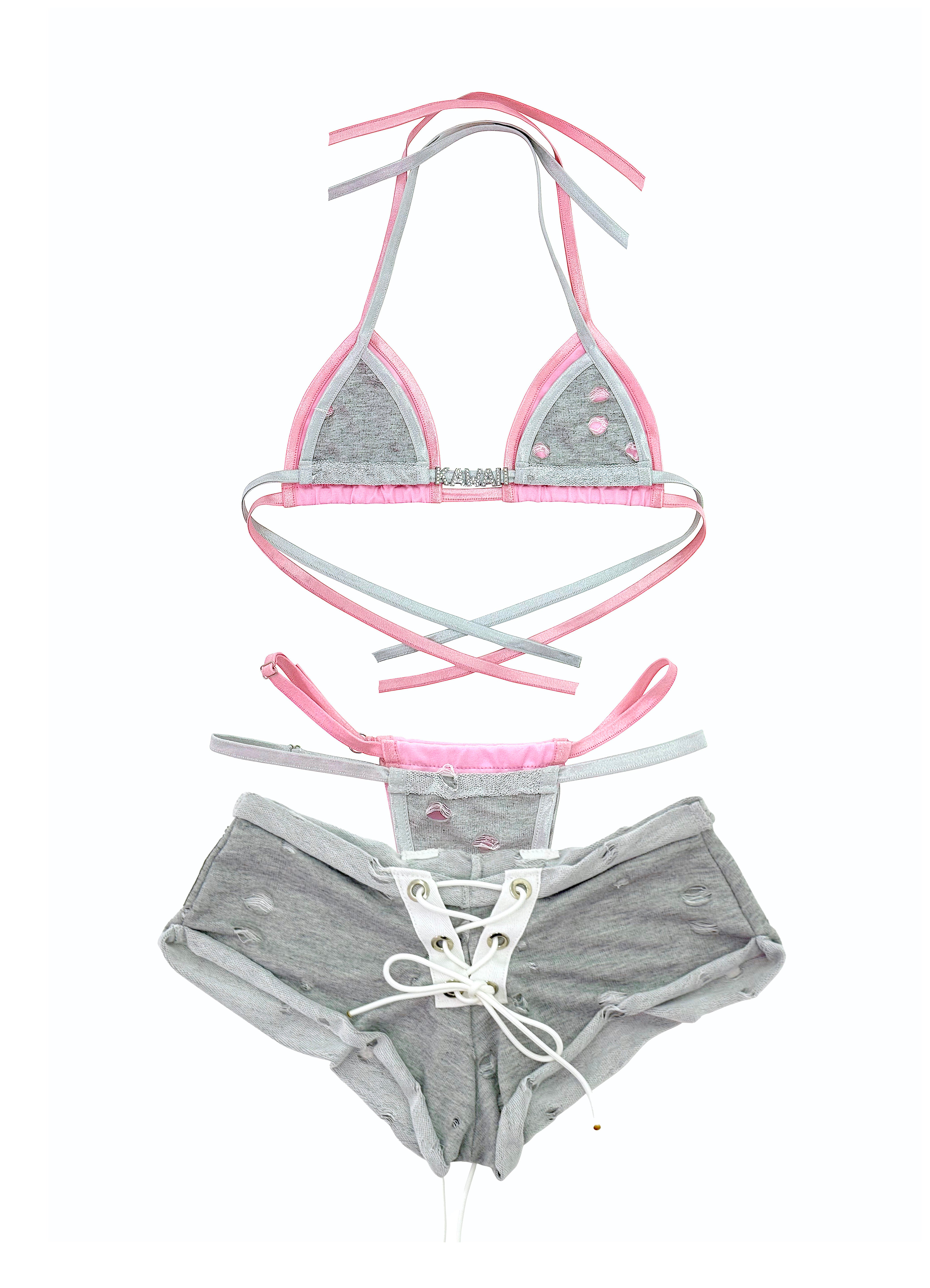 DISTRESSED DOLL MINI SHORTS