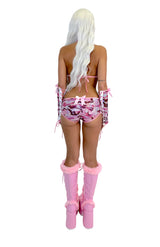 HOLOGRAPHIC BARBIE ROMPER SET