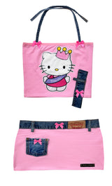 RTS HELLO KITTY GIRL SET PINK // SIZE SMALL