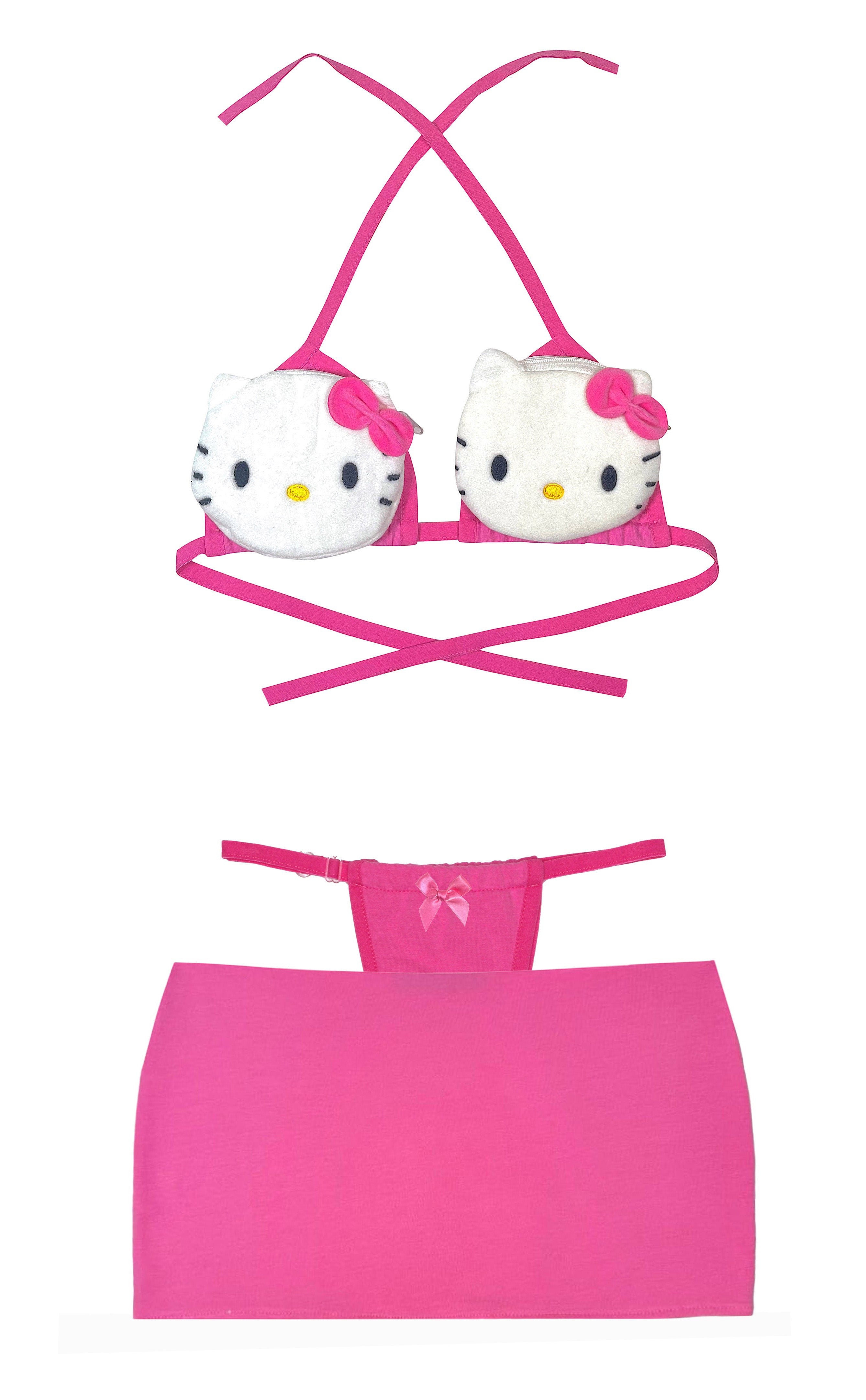 RTS HELLO KITTY BIKINI PINK // SIZE A/B CUP MEDIUM