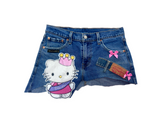 DENIM HELLO KITTY SKIRT + LEG WARMERS