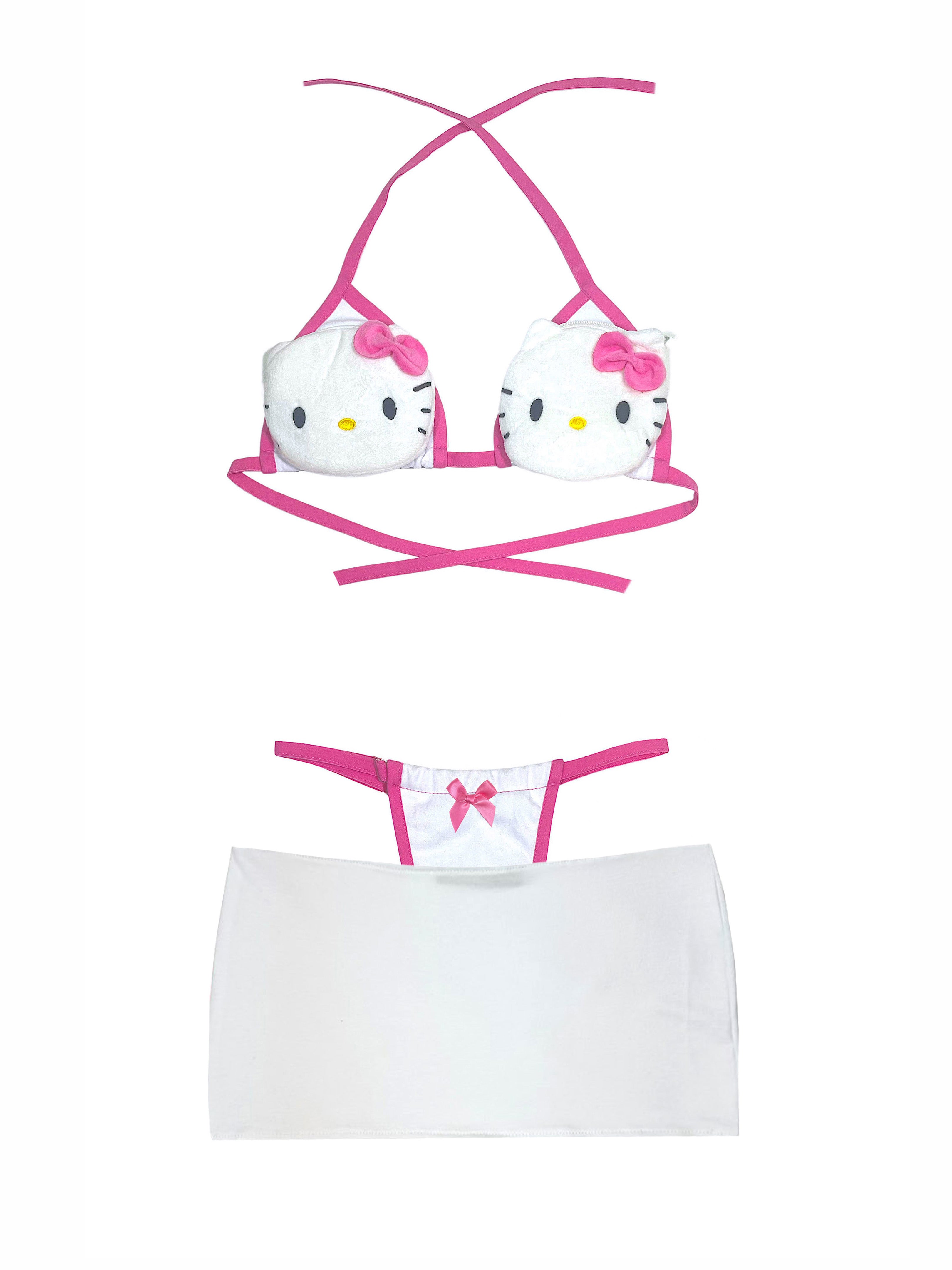 HELLO KITTY POCKET BIKINI & MINI SKIRT SET