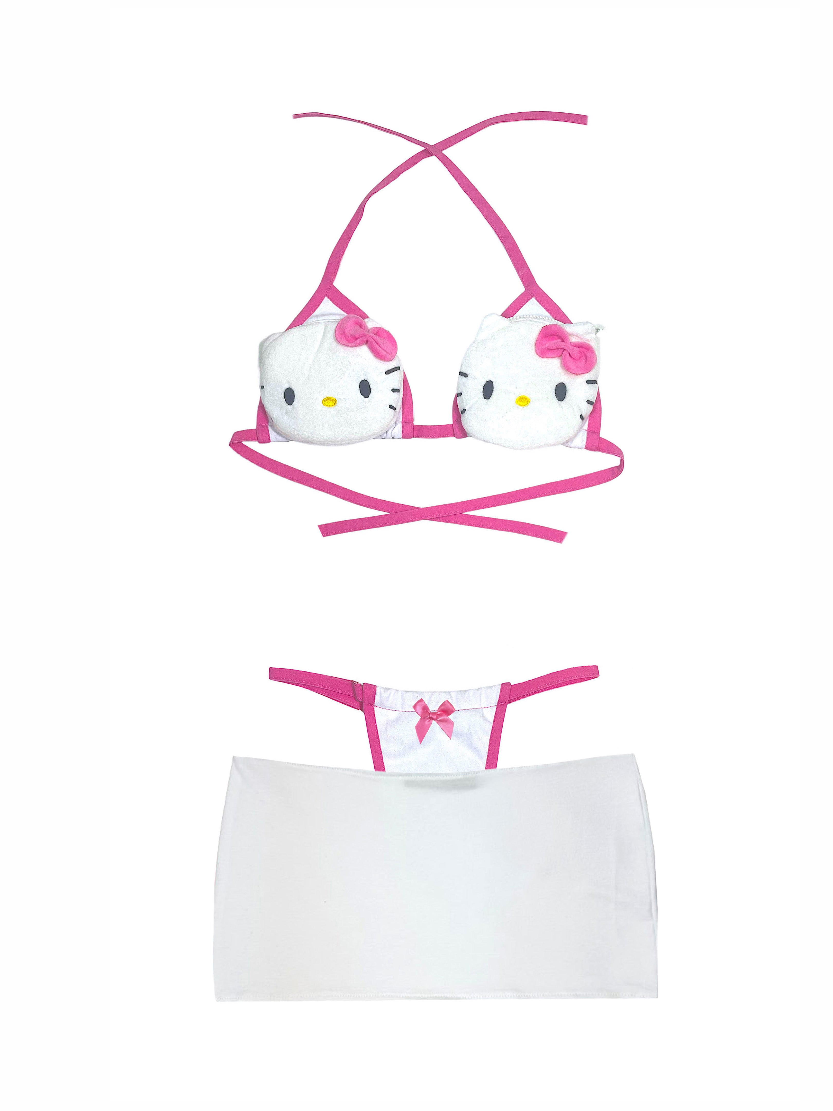 HELLO KITTY POCKET BIKINI & MINI SKIRT SET