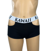 SPORTY KAWAII CUT OUT MINI SHORTS