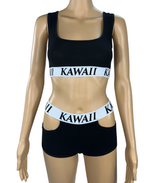 SPORTY KAWAII CUT OUT MINI SHORTS