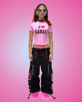 SUPER SKULL "ZIP OFF INTO SHORTS"  PINK PANTS by TRIPP NYC