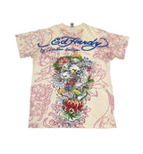 KUSTOM ED HARDY OFF WHITE TIGER DRESS