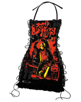 JASON LIVES REWORKED LACE-UP MINI DRESS