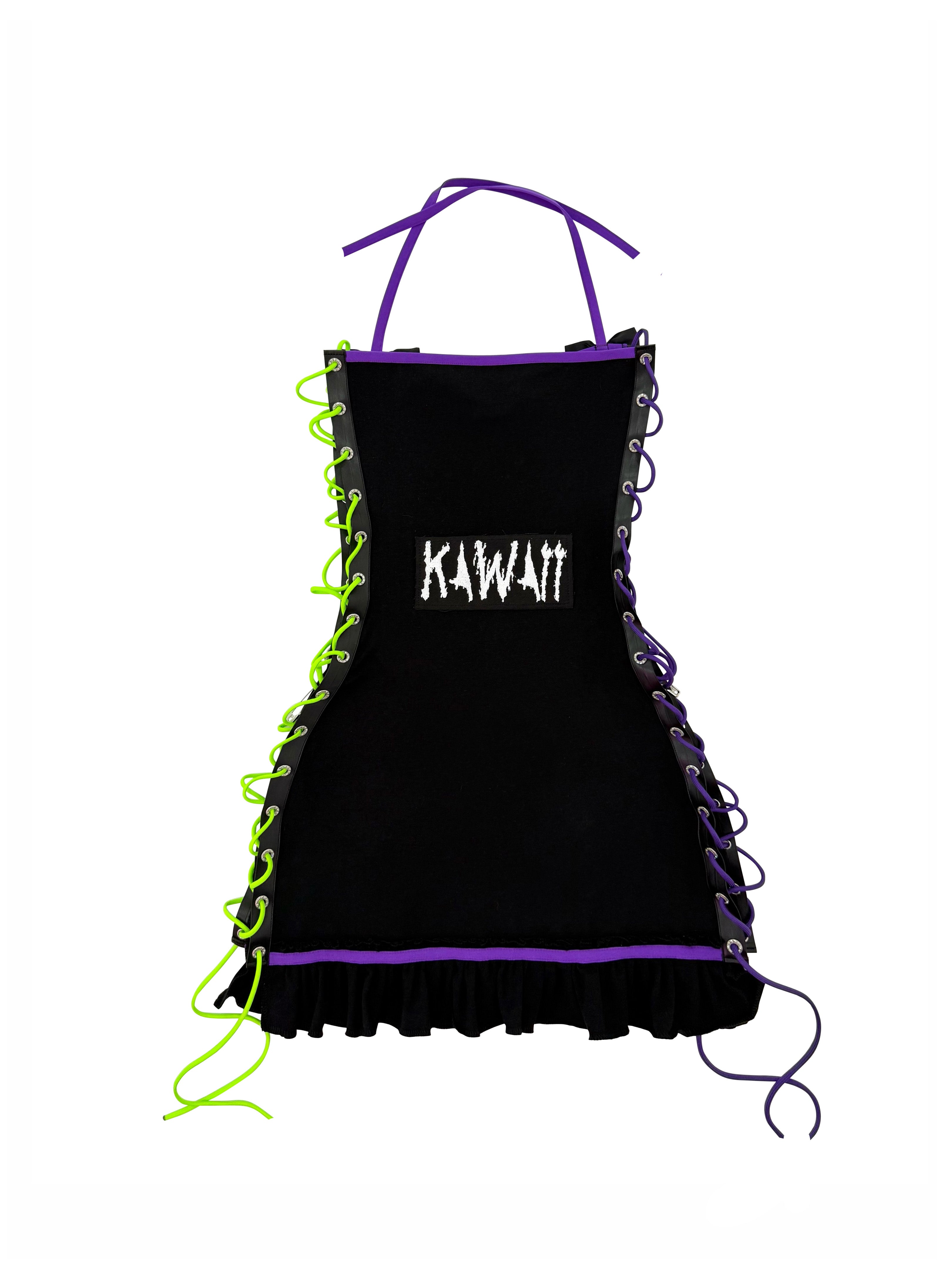 JOKER REWORKED LACE-UP MINI DRESS
