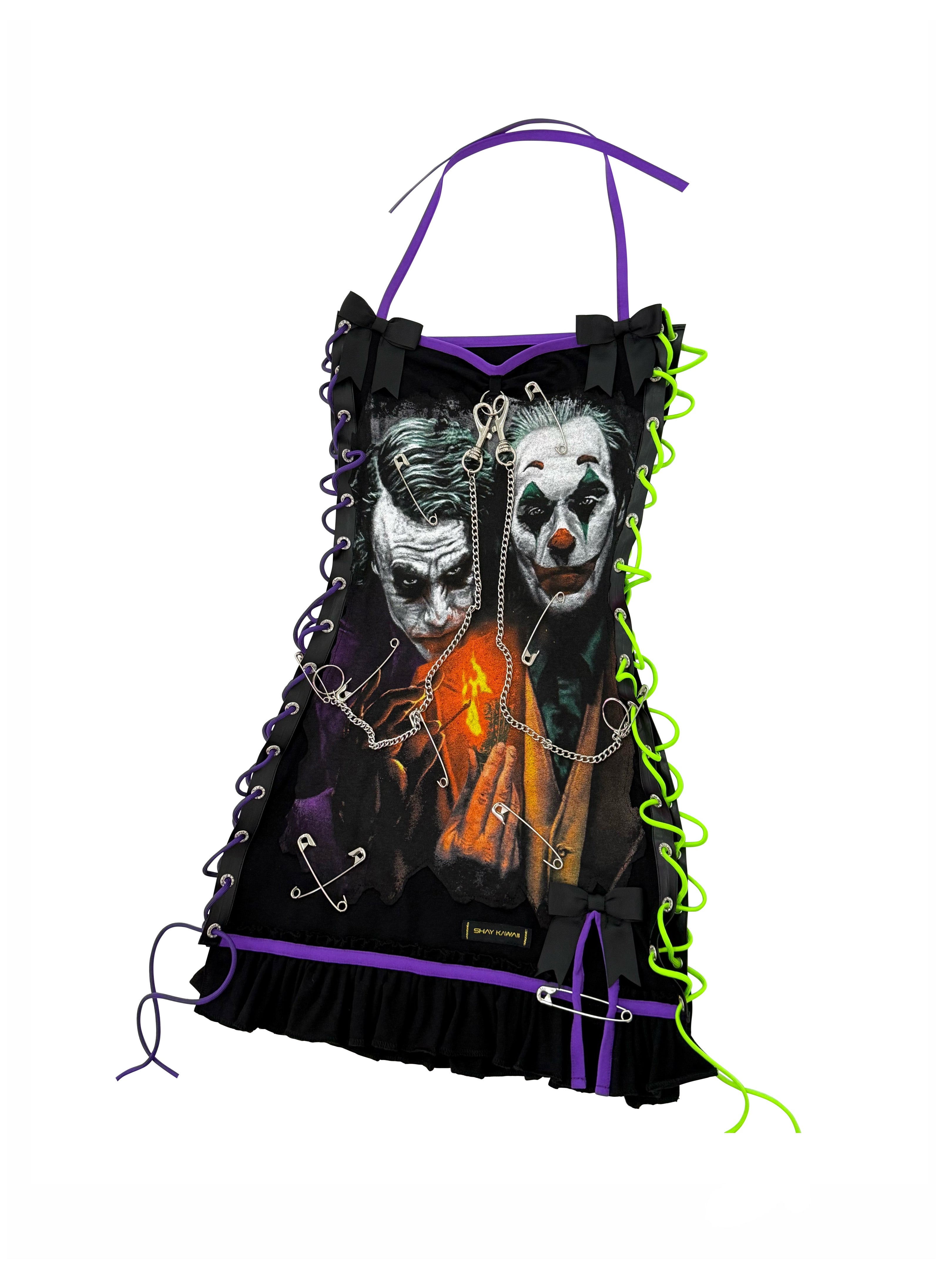 JOKER REWORKED LACE-UP MINI DRESS