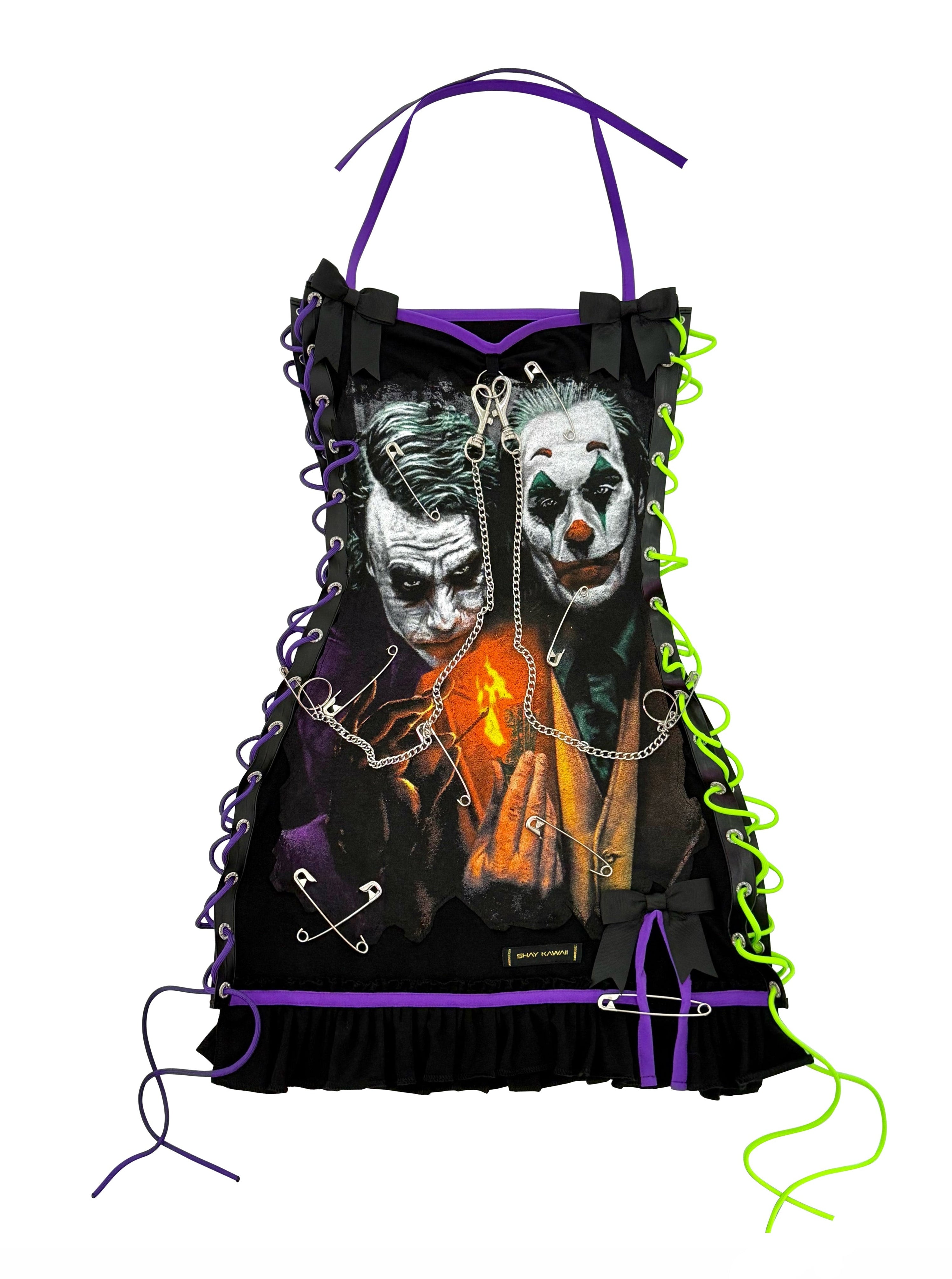 JOKER REWORKED LACE-UP MINI DRESS